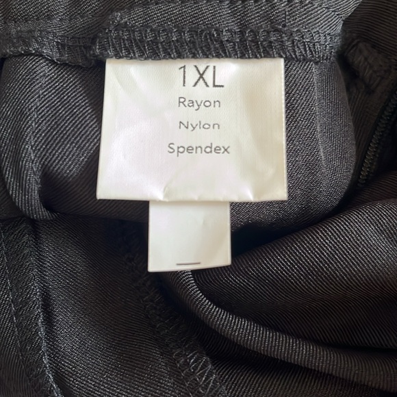 NWOT Black High Waisted Wide Leg Sailor Pants Size 1X - Picture 9 of 11